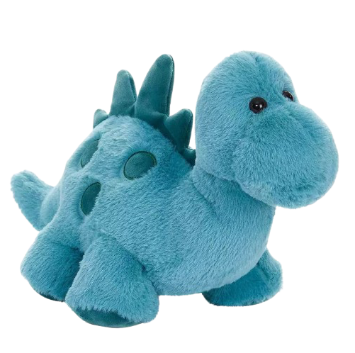 Dinosaur Plushie Toy- Blue Dinosaur Stuffed Animal "Blu Bee Saurus"