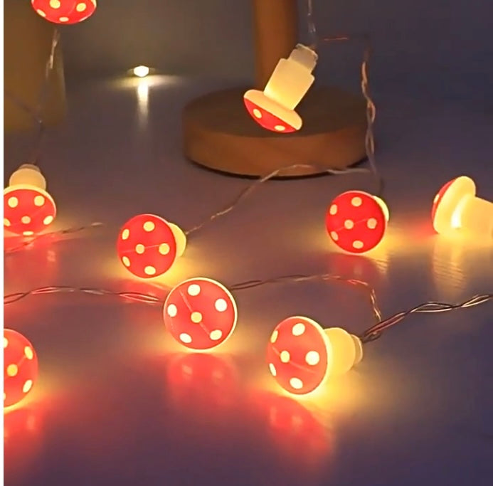 Mushroom Glow String Lights